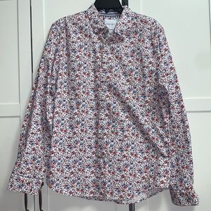 Denim & Flower Shirt Size Large